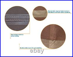 Hot Tub Cover 86 In Square Ultimate Waterproof Double Stitched Durability Brown