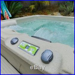 Hot Tub Digital Spa With LED Color Light Multi Jet Cover Jacuzzi Therapy Steel