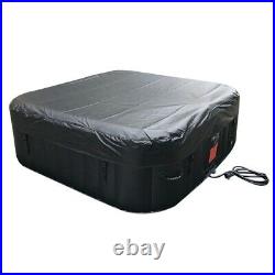 Hot Tub Inflatable Spa 6 Person Air Jet Portable Square Pool Outdoor Pump Cover