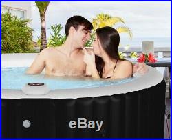 Hot Tub Jacuzzi Large 6 Person Heat and Bubble SPA Filter Digital Control Black