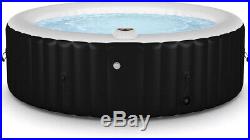Hot Tub Jacuzzi Large 6 Person Heat and Bubble SPA Filter Digital Control Black