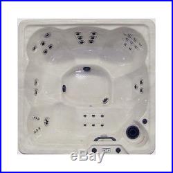 Hot Tub Jacuzzi Outdoor Spa Jet 6 Person Bubble Heated Massage Therapy White