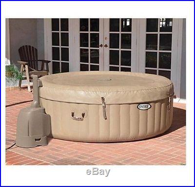 Hot Tub Jacuzzi Portable Outdoor Bubble Therapy Relaxing Spa Massage Seats 4