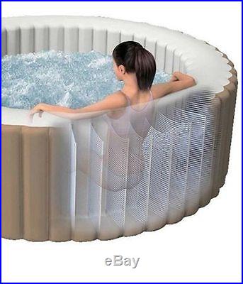 Hot Tub Jacuzzi Portable Outdoor Bubble Therapy Relaxing Spa Massage Seats 4