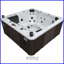 Hot Tub Massage Spa Plug Play 6 Person Acrylic Spa Jacuzzi Bubble Thermal Cover