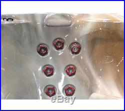 Hot Tub Spa 6 Person 30 Jets Jacuzzi Heated Bubble Massage Pool Waterfall Lights