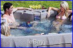 Hot Tub Spa 6 Person Plug & Play Massage Heated Water Jets Pool Cover Patio Deck