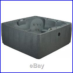 Hot Tub Spa 6 Person Plug & Play Massage Heated Water Jets Pool Cover Patio Deck