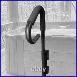 Hot Tub Spa Handrail with Skirt Mount System Black