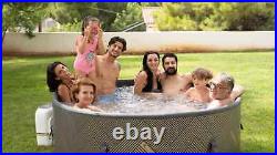 Hot Tub Spa Inflatable 6 Person Portable Hard-Sided Jetted Wi-Fi Cushioned Heat