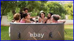 Hot Tub Spa Inflatable 6 Person Portable Hard-Sided Jetted Wi-Fi Cushioned Heat