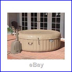 Hot Tub Spa Intex 4-Person Inflatable Portable Heated Bubble Soft Pure Massage
