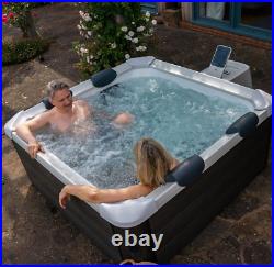 Hot Tub Spa Pool 6 Person Portable Hard-Sided Wi-Fi Jetted MSpa Thermal Cover
