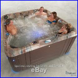 Hot Tub by Everlast Spas with 100 Jets Sterling Tuscan Sun / Espresso