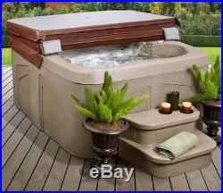 Hot Tubs And Spas Jacuzzi 4 Person Steps Cover Heated Bubble Jets Led Light Deck