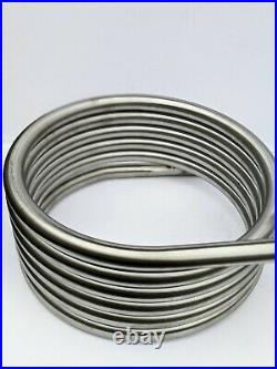 Hot tub heater coil with 3/4 BSP thread ends stainless steel outdoor water