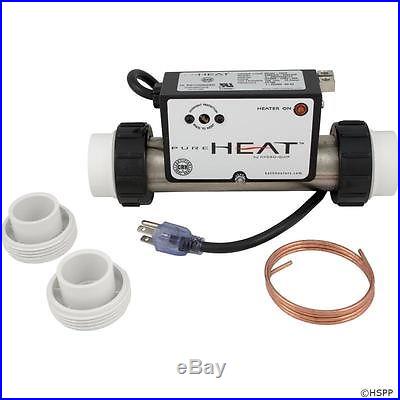 Hydroquip Spa Pure Heat Inline Whirlpool Jetted Bath Tub Heater PH101-15UV ^