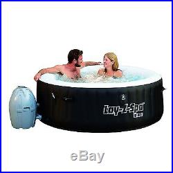INFLATABLE HOT TUB 4-Person Heated Jets Pool Jacuzzi Portable Spa BUBBLE MASSAGE