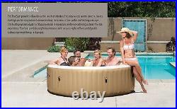 INTEX 28427E PureSpa Bubble Massage, Inflatable Spa Set, Tan, 6-Person NEW