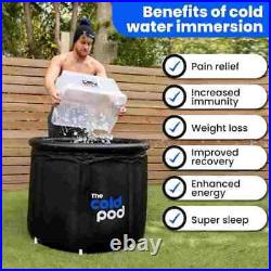 Ice Bath Tub for Athletes XL Cold Plunge Tub Outdoor with Cover, Portable 116Gal