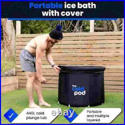 Ice Bath Tub for Athletes XL Cold Plunge Tub Outdoor with Cover, Portable 116Gal
