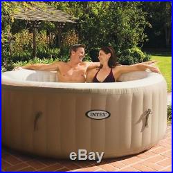 Inflatable Hot Massage Tub Spa Jacuzzi Bubbles Heated 4 Person Portable Pool NEW
