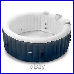 Inflatable Hot Tub 2-4 Person Blow Up Portable Spa w Heater & Bubble Jets