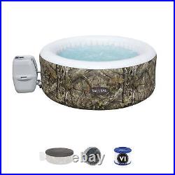 Inflatable Hot Tub 2-4 Person Outdoor Spa Power Saving Timer with Pump Cover New