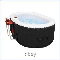 Inflatable Hot Tub 2 Person Spa Portable Hottub Jetted Plug and Play Drink Tray