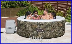 Inflatable Hot Tub 2 to 4 Person Outdoor Spa Mossy Oak Soft Sided 71 in. X 26 in