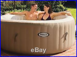 Inflatable Hot Tub 4 Person Backyard Spa Massage Jet Insulated Cover Durable