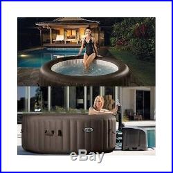 Inflatable Hot Tub 4 Person Bubble Jacuzzi Spa Massage Jets Heated Outdoor Pool
