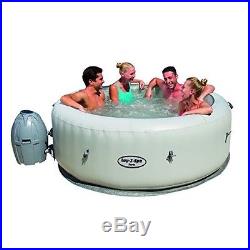 Inflatable Hot Tub 6 Person Heated Bubble Portable Bathing Relax LED Lights NEW