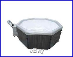Inflatable Hot Tub 6 Person Jets Bubble Spa Jet Jacuzzi Outdoor Backyard Deck