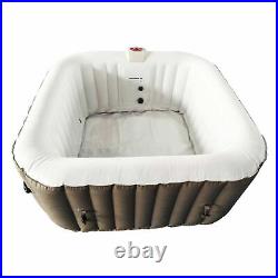 Inflatable Hot Tub 6 Person SPA Portable Plug And Play Blow Up Hottub Jet Pump