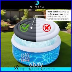 Inflatable Hot Tub Cover Round, One Size Fits All Energy Saving Heat