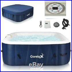Inflatable Hot Tub Outdoor Jacuzzi Portable Spa 4 Person Hottub Massage Pool New