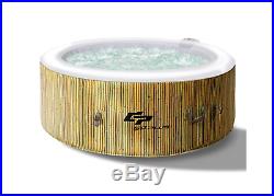 Inflatable Hot Tub Outdoor Jets Portable Heated Bubble Massage Spa 210 Gallons