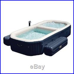 Inflatable Hot Tub Pool Set Bubble Massage Spa 4 Person Water Treatment Heated