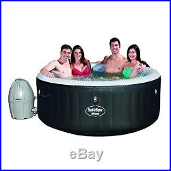 Inflatable Hot Tub Portable Heated 4 Person Massage Jets Outdoor Home Spa+ Cover