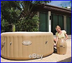 Inflatable Hot Tub Portable Heated Lay Z Spa 6 Person Outdoor Therapy Massage