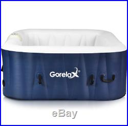 Inflatable Hot Tub Portable Massage Spa Jacuzzi With Soothing Bubble To Relax