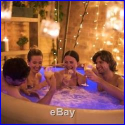Inflatable Hot Tub Portable Spa 4-6 Person Color Changing LED Lighted Jacuzzi
