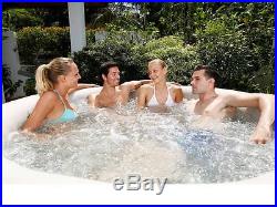 Inflatable Hot Tub Portable Spa 4 Person Massage Bubble Heated Jacuzzi Deck Pool