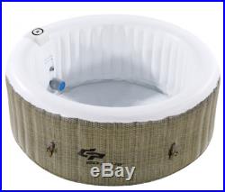 Inflatable Hot Tub Portable Spa 4 Person Massage Tubs Pool Heated Bubble Relax