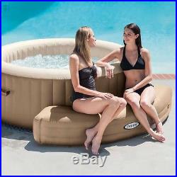 Inflatable Hot Tub Spa Bench Portable Intex PureSpa Shaped Seat Accessory Piece