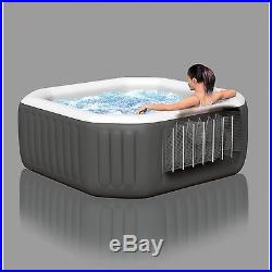 Inflatable Hot Tub Spa Intex Portable Jacuzzi Heated Bubble Massage 4 Person 1d