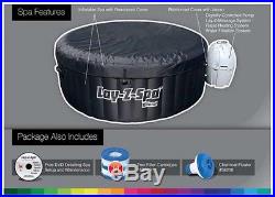 Inflatable Hot Tub Spa Jacuzzi 4 Person Portable Pump Rapid Heating Cover New