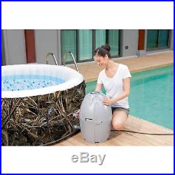 Inflatable Hot Tub Spa MAX-5 AirJet 4-Person Portable Realtree Patio Garden LED