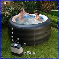 Inflatable Hot Tub Spa with Cover Included Rapid Inflation & Deflation 4 Person